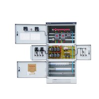 Armoire de distribution électrique multi-portes personnalisable IP54 XL-21 380V, panneau de commande électrique métallique pour l'automatisation industrielle