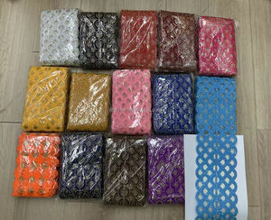 Hecho a mano 3D nuevo diseño bordado encaje apliques flor parche guipur Technics lentejuelas para mujer vestido de fiesta de boda 5 yardas - Product Image 1