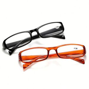 Wholesale Custom Clear Lens Ultralight Presbyopic Eyeglasses Rectangle Small Frame Reading Glasses for Men Women - Product Image 2