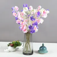 Roses artificielles en soie, assiettes décoratives T090, 1 pièce, Arrangement Floral, Pods à pois, salon intérieur pour décoration