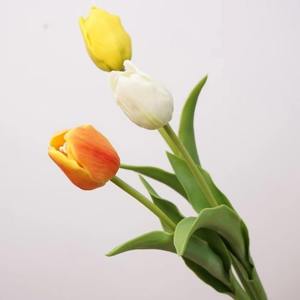 Nuovi Arrivi: <span class=keywords><strong>Tulipani</strong></span> Artificiali Realistici a Testa Singola, Bianchi e <span class=keywords><strong>Gialli</strong></span>, 44cm, per Decorazioni Casa e Matrimoni - Product Image 5