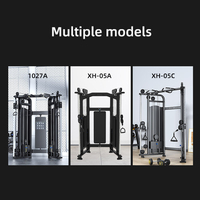 Máquina de Gimnasio Comercial con Cables Ajustables para Entrenamiento de Fuerza, Ejercicios de la Parte Superior del Cuerpo, Fisicoculturismo, Color Negro