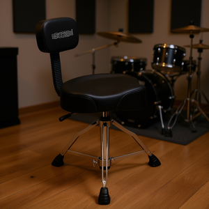 Sgabello per Batteria a 5 Braccioli con Schienale, Regolabile in Altezza con Sistema Airlift, Capacità 200 kg, Accessori per Strumenti Musicali - Product Image 2