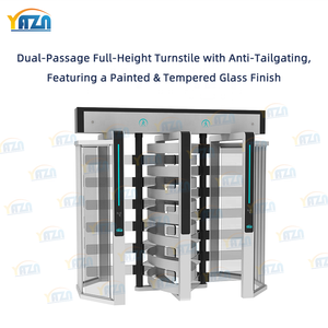 Tourniquet robuste pleine hauteur avec panneau de verre élégant, accès rapide en 0,2s, système d'entrée 2400mm pour Parc Scientifique et Centre de <span class=keywords><strong>Recherche</strong></span> YAZN - Product Image 3