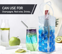 Sac à glace en PVC personnalisé au design moderne et écologique, refroidisseur de vin, gel froid, compresse froide, compresse chaude HANERSHI
