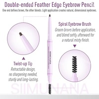 Crayon à sourcils : Imperméable et résistant à la transpiration, avec des traçages distincts, longue tenue, fini doux et naturel. Eyeliner pour sourcils