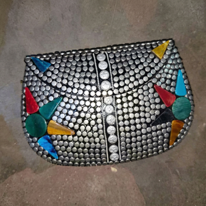 Artistic <b>Mosaic</b> Metal Clutch Purse For Women With Intricate Handmade Decorative Pattern Design Unique Fashion Evening Bags - Product Image 1