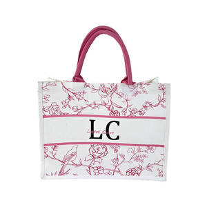 Fabrika'dan Doğrudan Toptan Özelleştirilebilir Retro Çiçek Desenli Kanvas Bez Çanta Günlük Kullanım Hediyeleri ve Promosyonlar İçin - Product Image 1