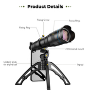 Vente en gros, lentille universelle, nouveau télescope de téléphone portable HD Premium pour iPhone Galaxy