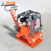 Compacteur de plaques vibrant pour asphalte ZUJI PC150 à moteur essence 6,6 CV, certifié CE, avec moteur à haute efficacité et marche arrière, pour travaux de terrassement