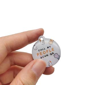 Llavero de Epoxy de Doble Cara con Tamaño Personalizado GSC, Etiqueta NFC de 13.56mhz para Mascotas, Código QR, Escaneo, Codificación, URL - Product Image 1