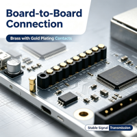 Connecteur à ressort Denentech 2.00mm à une seule rangée, femelle, à contacts plats concaves, pour montage en surface (SMT), H2.5mm H4.0mm