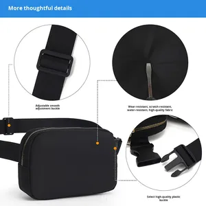 Unisex Outdoor Sports Waterproof Mobile Phone Waist & Chest Bag Nylon <b>String</b> Closure Fashion Yoga - Product Image 3