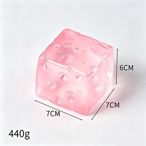 Jouets sensoriels en forme de fromage en malte de sucre GL 7 cm pour enfants, blocs de fromage à presser, jouets anti-stress pour enfants - Product Image 2