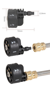 Accessoires pour <span class=keywords><strong>nettoyeur</strong></span> <span class=keywords><strong>haute</strong></span> <span class=keywords><strong>pression</strong></span> multifonctionnel portable, 6 embouts de pistolet, raccord rapide 1/4, réglage en plastique, nettoyage - Product Image 2