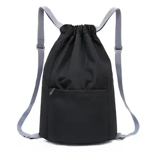 Individueller schwerer Leichtgewicht Reisen Sport Basketball Schnur-Tasche wasserdichter Schnurzug-Rucksack