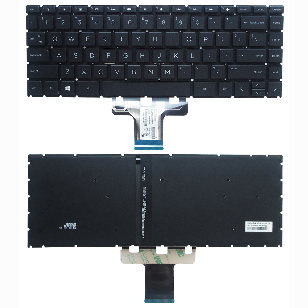 HP Pro 8 US English Travel Keyboard - Compact & Portable, Model M1E79AA
