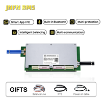 ANT BMS LifePO4 NMC 12V-72V 10S-24S Communication BT IoT 50A-220A 3 oz Cuivre Vélos Électriques Trottinettes E-Mopeds Android 32GB