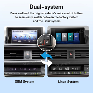 Boîtier décodeur de système Linux Viknav pour voiture, interface de mise à niveau compatible avec Lexus CT 2014-2022, CarPlay sans fil, Android Auto, Autolink, Airplay - Product Image 3