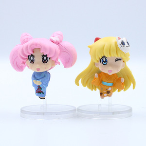 HY Juego de 5 Figuras de Sailor Moon de 4 cm, Productos Japoneses Kawaii, Coleccionables de Dibujos Animados de PVC, Anime, Runa Tsukino, Usagi - Product Image 2