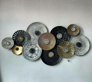 Modern Metal <b>Art</b> Wall <b>Clock</b> Silent Quartz Analog Decorative Hanging <b>Clock</b> Scenic Irregular Floral Wall Decor for Living Room - Product Image 4