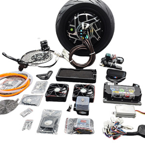 SOTION H12W Hub Motor 24KW <b>72V</b> Integrated <b>Battery</b> Match Tubless Street Racing Tire Kits - Product Image 1
