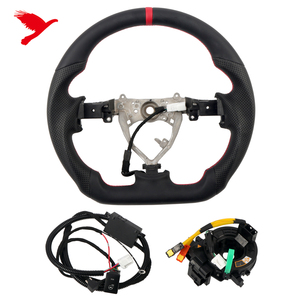 Pour Toyota FJ <span class=keywords><strong>Cruiser</strong></span> 2007-2024, accessoires de remplacement du volant intérieur de voiture en cuir, 1 ensemble, fonction de chauffage - Product Image 1