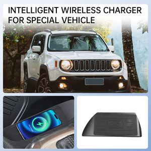 Cargador Inalámbrico para Auto CARSOUL, 15W, Carga Rápida, Soporte para Teléfono, para <span class=keywords><strong>Jeep</strong></span> <span class=keywords><strong>Renegade</strong></span> 2015-2021, Volante a la Izquierda - Product Image 3