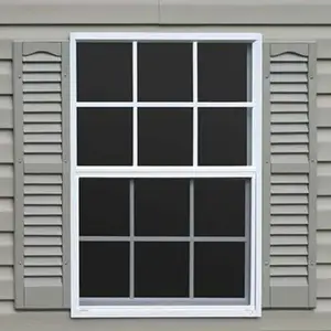 Luxury Vinyl Double Hung Windows Upvc Frame Custom Others Windows Type American Standard China Window Manufacturer