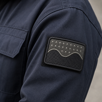 Badge brodé personnalisé éco-responsable à scratch (autocollant) motif fleur/cœur pour chapeaux, sacs à dos, vêtements de travail - Réutilisable, faible MOQ, direct usine