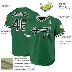 เสื้อเบสบอลผู้ชาย FOXA Desmoines คอวี แบบเย็บตามสั่ง ระบายความชื้น เสื้อกีฬา - Product Image 1