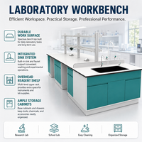Usine Huajiale vente en gros établi de laboratoire table de laboratoire hpl stratifié banc de travail de laboratoire résistance chimique