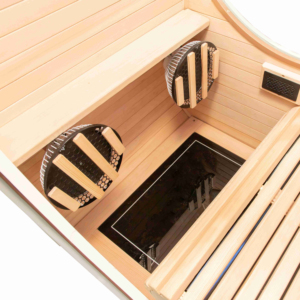 Sauna Eléctrica Infrarroja Portátil Moderna para una Persona con Control Remoto, Madera Sólida, Concentrador de Oxígeno Infrarrojo Lejano para la Salud - Product Image 4