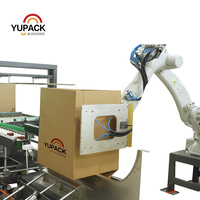 Chaîne de production de rendement élevé Machine se pliante automatique de boîte de robot de carton ondulé