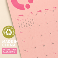 Calendrier de bureau personnalisé 2027, impression sur papier artistique, reliure spirale, planificateur mensuel avec logo pour la promotion de l'entreprise, du bureau et de la maison