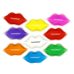 Factory High Quality Custom logo printing Hot sale lip cool pack ice gel pad lip shaped ice pack