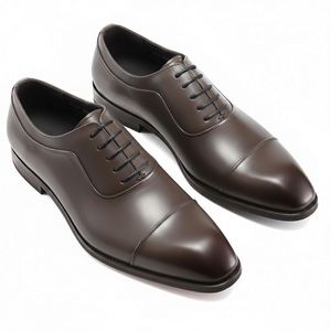 Nouvelles Chaussures Habillées Légères en Cuir de Vachette à Bout Pointu pour Hommes, Idéales pour la Mode, les Loisirs et les Affaires, à Semelle Souple, en Cuir Véritable - Product Image 2