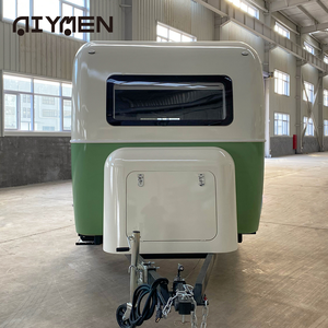 Mini <span class=keywords><strong>Roulotte</strong></span> da Viaggio Camper Caravan in Fibra di Vetro e Alluminio Rimorchio da Campeggio Piccolo Zincato di Qualità e Design - Product Image 4