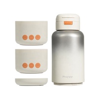 Bouilloire électrique portable chauffante promotionnelle 500 ml 100 W, ensemble bouilloire 316L, appareils pour bébés avec contrôle de la température
