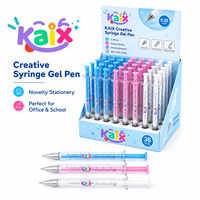 Stylo gel fantaisie en forme de seringue KAIX Fun Design Factory Direct, écriture fluide, idéal pour les récompenses en classe