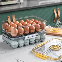 البيض الحاويات منظم مطبخ الثلاجة حقيبة للتخزين صندوق بيض