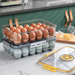 egg container kitchen organizer refrigerator storage case egg box