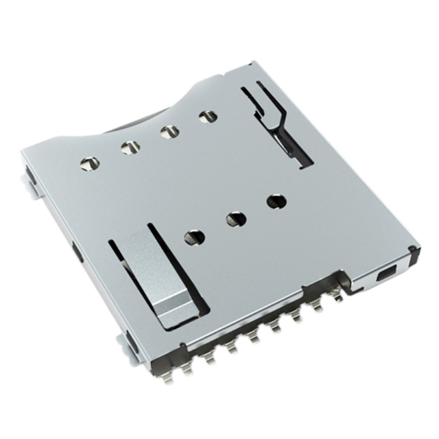 8+1Pin 1.5H Micro Sim Card Holder Push-Push Type Female Tray Socket Connector Slot Accessory for IOT Phones Tablet Applications