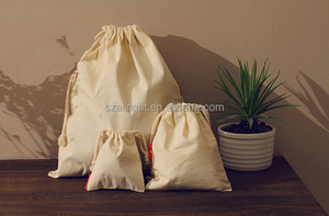 Organic Cotton Linen Canvas Muslin Recyclable <b>Drawstring</b> Packing <b>Pouches</b> for Food Promotions & Craft with Customizable Size - Product Image 6