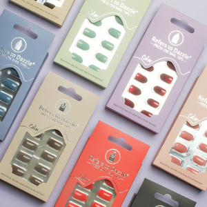 <span class=keywords><strong>Faux</strong></span> <span class=keywords><strong>Ongles</strong></span> Courts à Pression Style Français Nouveau Design en Gros, Couverture Complète, Matériau ABS, Couleurs Mixtes pour Salon de Manucure, Facile à Poser - Product Image 2