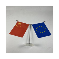 Drapeau de table arc-en-ciel Drapeau de table de conférence d'affaires Wholesale World Table peut être personnalisé pour imprimer des types de tissu