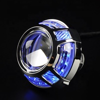 Masques de protection pour lentilles de projecteur bi-xénon pour Panamera Angel Eyes LED Halo Ring 8000k Couleur Aluminium aéronautique IP67 Étanche