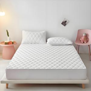 Vente directe usine – <span class=keywords><strong>Protège</strong></span>-<span class=keywords><strong>matelas</strong></span> unisexe 100 % coton, résistant à l'eau, à couverture intégrale, avec sangles, pour hôtels, maisons et hôpitaux - Product Image 1