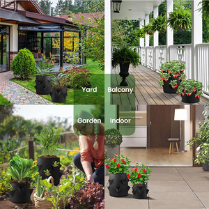 Sac de plantation incliné non tissé de 10 gallons pour pommes de terre et fraises, sacs de culture de légumes avec poignée - Product Image 6