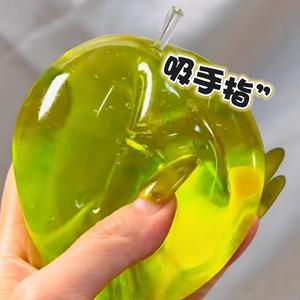 CHENXI TK Popular 8cm Crystal Apple <b>Ball</b> Maltose <b>Squeeze</b> Toy Stress Relief Toy Squishy <b>Ball</b> for Kids Adults - Product Image 4